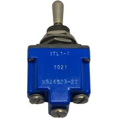 1TL1-7 Honeywell SPDT (ON)-OFF-(ON) Toggle Switch MS24523-27 15A