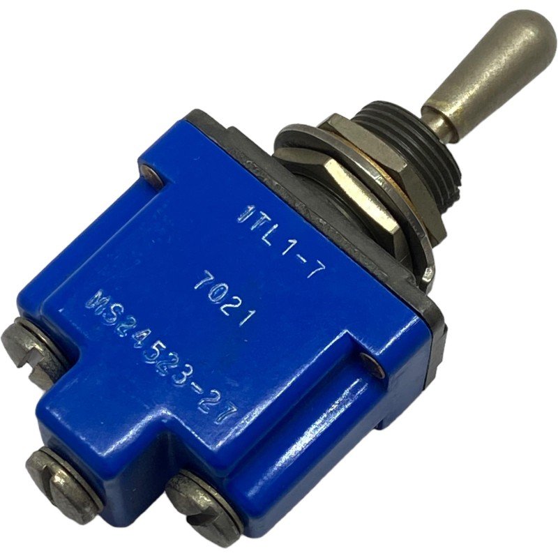 1TL1-7 Honeywell SPDT (ON)-OFF-(ON) Toggle Switch MS24523-27 15A