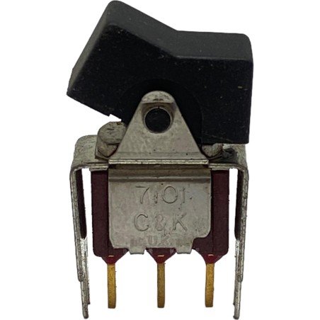 7101 C&K SPDT Black Rokcer Switch ON-ON