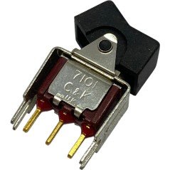 7101 C&K SPDT Black Rokcer Switch ON-ON
