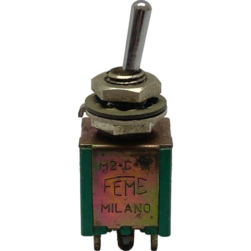 M2-C-1T Feme DP3T Toggle Switch ON-OFF-(ON) 6A/125Vac