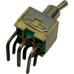 T2 Feme DPDT Toggle Switch ON-ON Right Angle 2.5A/250Vac 5A/125Vac