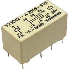 V23042-A2005-B101 Siemens High Dielectric Polarized PCB Board 8 Pin Relay 24V