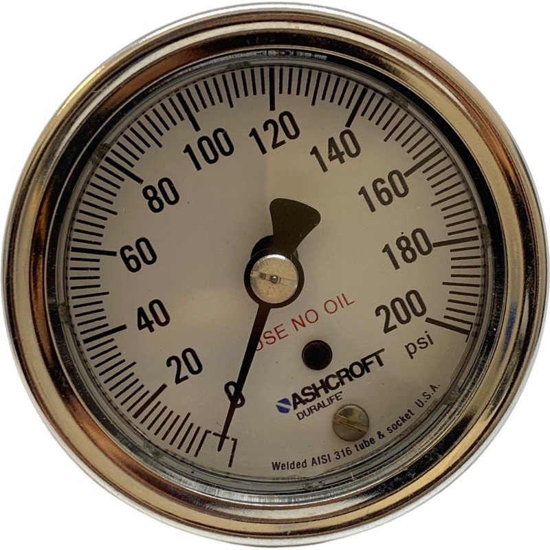 0-200psi Asccroft Pressure Gauge Meter 70.5mm