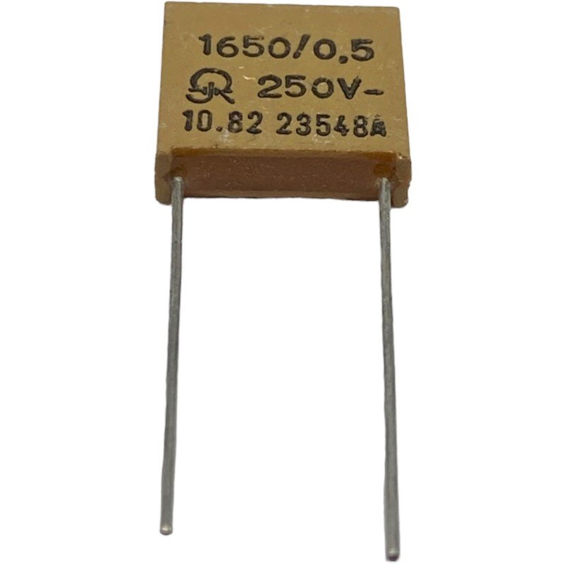 1.65nF 1650pF 250V 1% Radial Polypropylene Film Capacitor 12.5x12.5mm