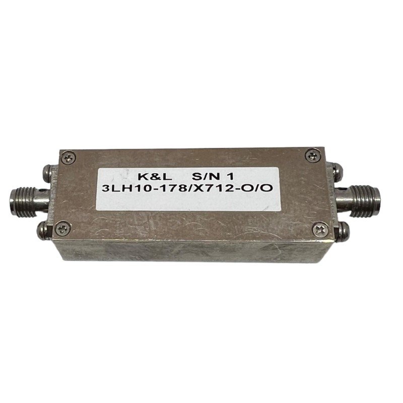3LH10-178/X712-O/O K&L Microwave Filter RF 178Mhz High Pass SMA