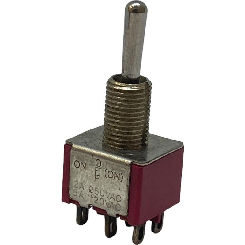 DP-5 DPDT Toggle Switch ON-OFF-(ON) 2A/250V 5A/125V