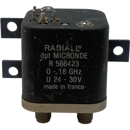 R566423000 Radiall Dpt Coaxial Switch 0-18GHz 24-30V SMA(f)