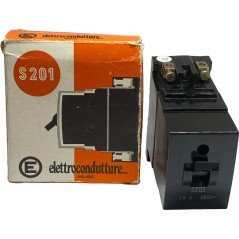 S201 Elettrocondutture 2 Pole Circuit Breaker 380Vac/10A