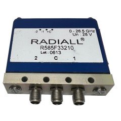 R585F33210 Radiall Coaxial Switch 0-26.5Ghz 28VDC SMA