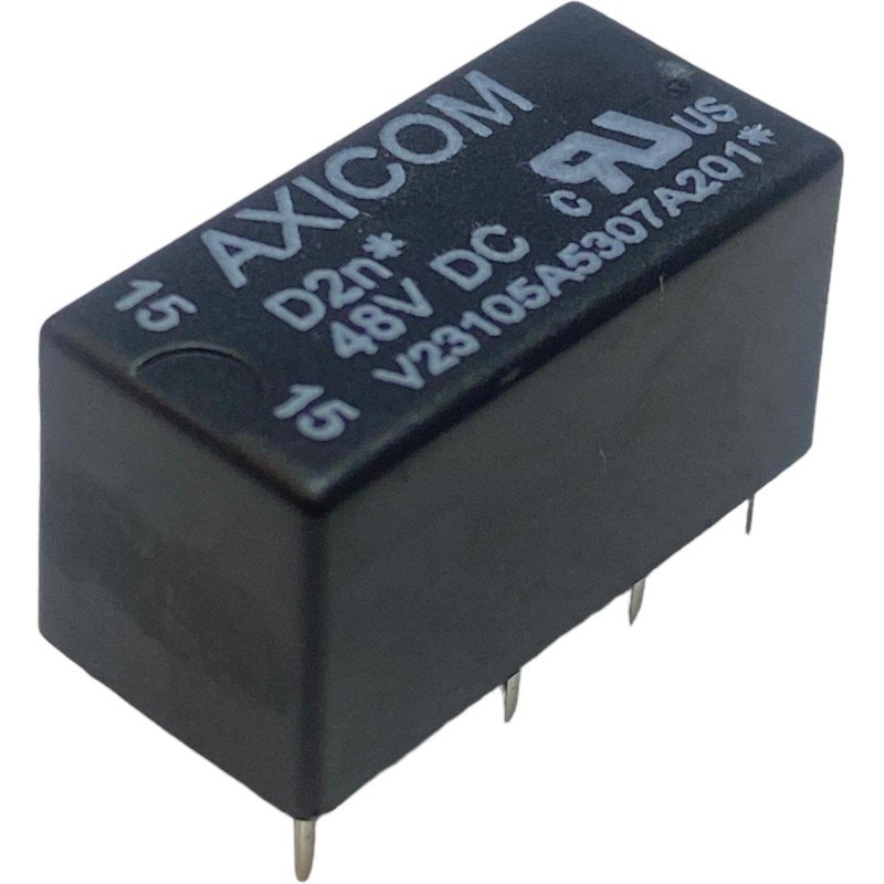 V23105A5307A201 DPDT Low Signal Relay PCB Mount 48Vdc/3A