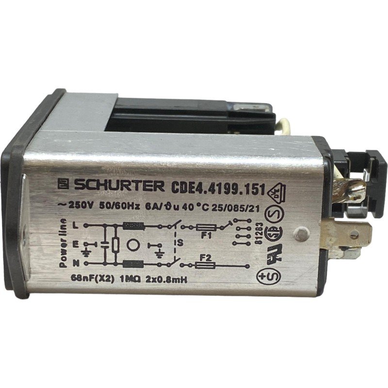 CDE4.4199.151 Schurter AC Power Entry Module With Line Filter