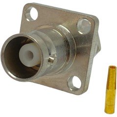 UG291C/U Suhner BNC (f) Straight Clamp Jack Coaxial Connector For RG-58/RG-141