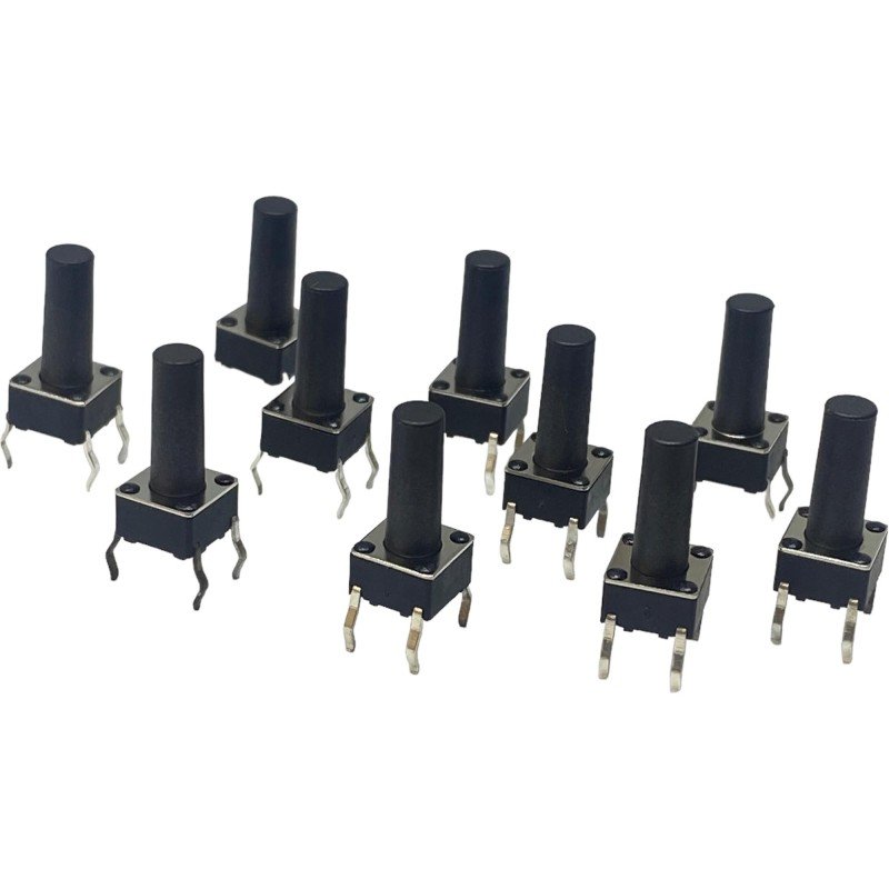 TC-A109X-A14 Momentary Pushbutton Tactile Switch To PCB Mount 6x6x13mm Qty:10