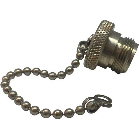 R161841 Radiall N Type (f) Coaxial Connector Dust Cap With Chain