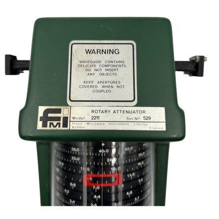 2211 FMI Flann Microwave Rotary Attenuator Variable WR28 WR-28