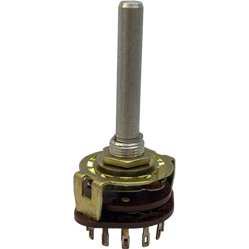 Alpha Rotary Switch 4 Pole 2 Position Panel Mount With Solder Lug Taiwan