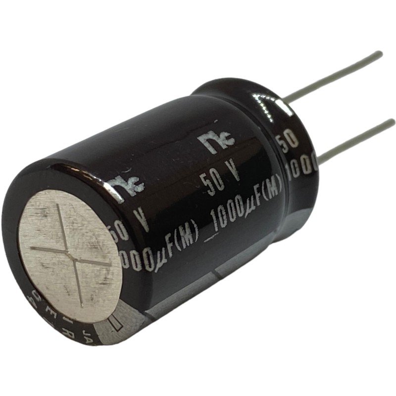 1000uF 50V Radial Electrolytic Capacitor NRSZ102M50V16X25 Nippon 26x16mm
