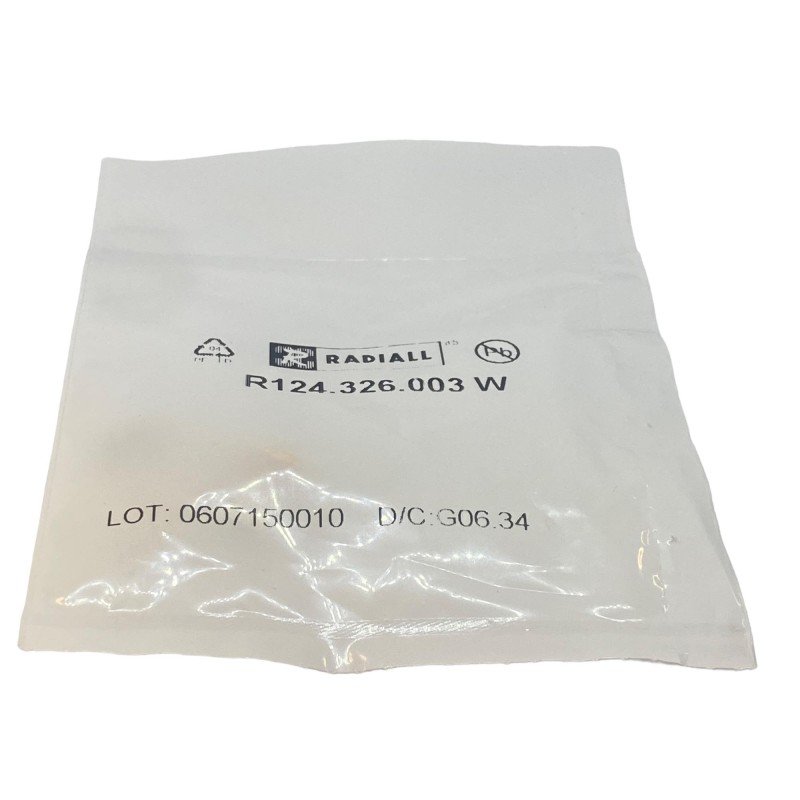 R124326003W Radiall SMA(f) Straight Bulkhead Jack Panel Solder Type Coaxial Connector