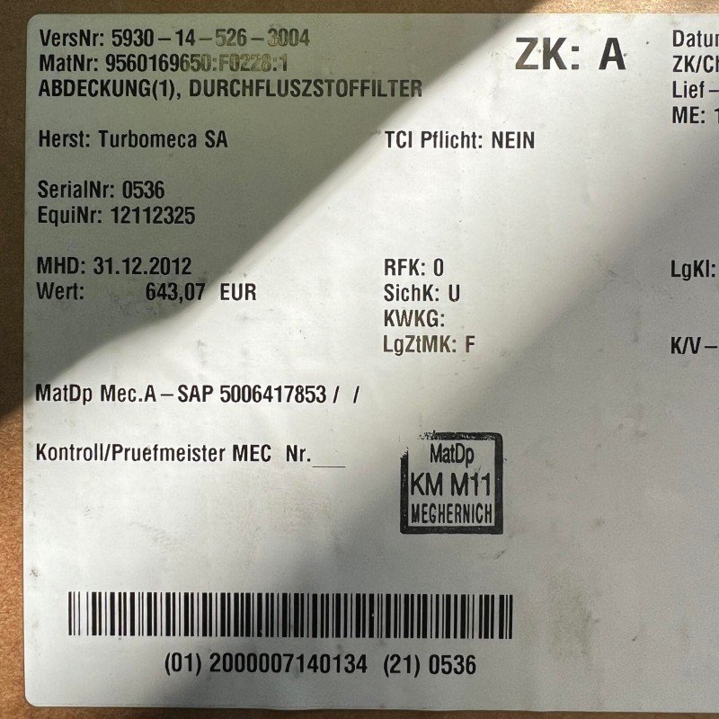 FA01220A Safran Pressure Switch 5930-14-526-3004