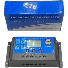 Solar Charge Controller 20A 12V/24V Solar Panel Regulator With Dual USB Port