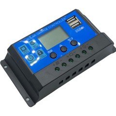 Solar Charge Controller 20A 12V/24V Solar Panel Regulator With Dual USB Port