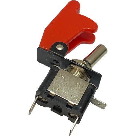 Pilot Automotive ON-OFF Safety Cover Toggle Switch 12V/20A