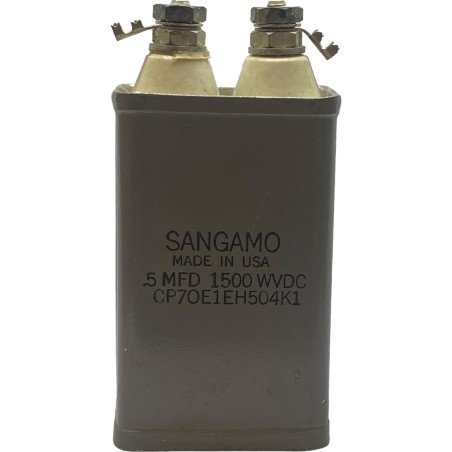 0.5uF 500nF 1500V Paper In Oil Capacitor CP70E1EH504K1 Sangamo Used