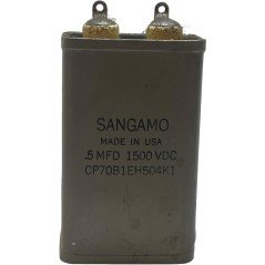 0.5uF 500nF 1500V Paper In Oil Capacitor CP70B1EH504H1 Sangamo Used