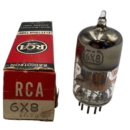 6X8 RCA ELECTRON VACUUM TUBE VALVE RCA