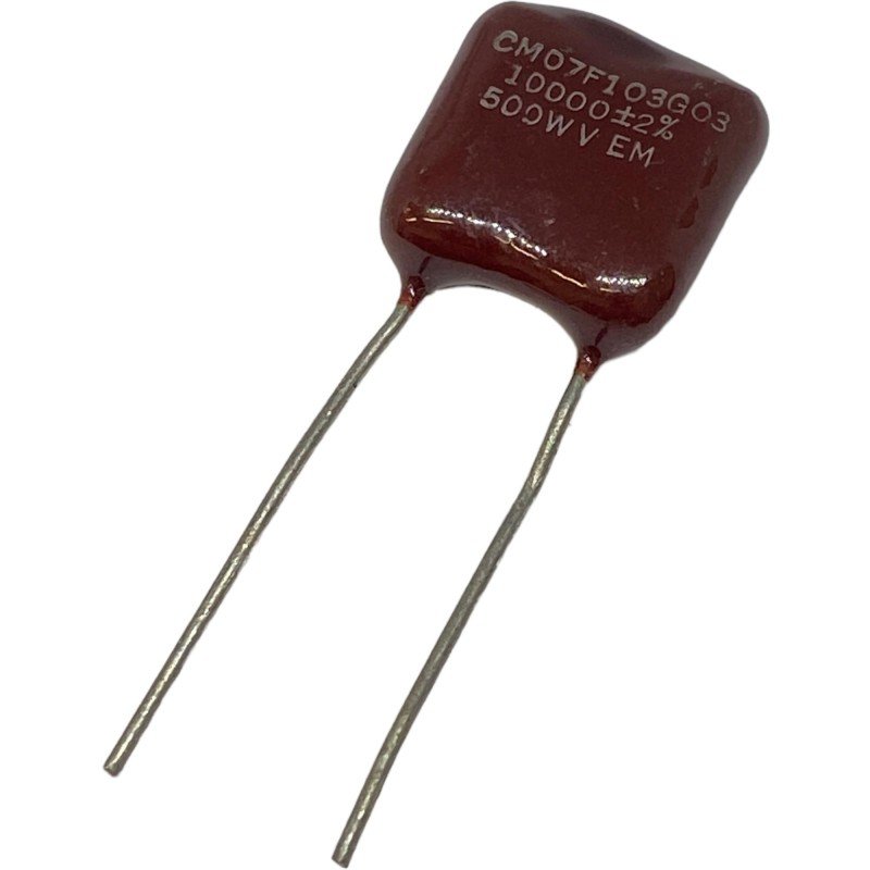 10nF 10000pF 500V 2% Radial Silver Mica Capacitor CM07F103G03