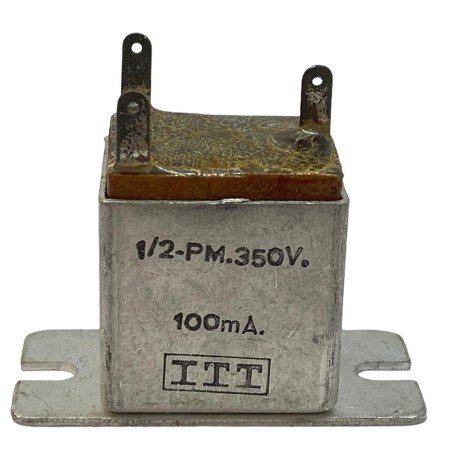 2x5nF 350V Fixed Double Capacitor 1/2-PM ITT