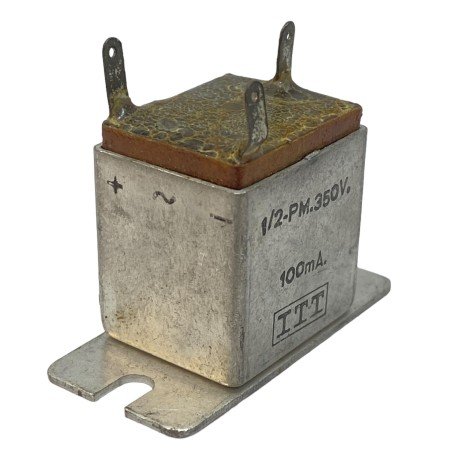 2x5nF 350V Fixed Double Capacitor 1/2-PM ITT