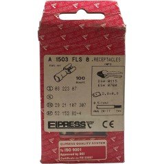 A1503FLS8 Elpress Pre-insulated Terminal For 0.5-1mm² Cable AWG20-17 7mm Qty:100