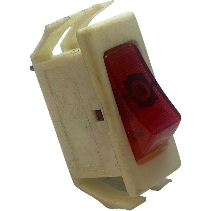 SPDT Plastic White Rocker Switch Solder Pins 10A/1HP/250V