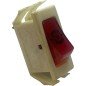 SPDT Plastic White Rocker Switch Solder Pins 10A/1HP/250V