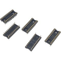 DIP/DIL IC Socket Chip Socket Holder Round 20Pin Qty:5