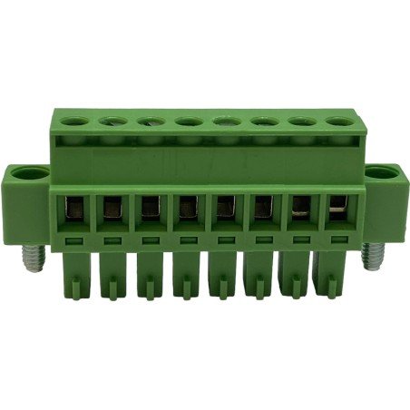 21.1500MF/8 IMO Pluggable Terminal Block Flanged 3.81mm 8 Way 28-16AWG 1.5mm² Screw 10A