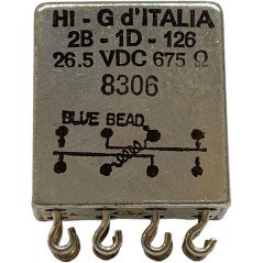 2B-1D-126 Mil Spec Relay 26.5VDC 675Ohm HI-G