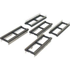 DIP/DIL IC Socket Chip Socket Holder 40Pin 40Position 50.85x17.65mm Qty:5