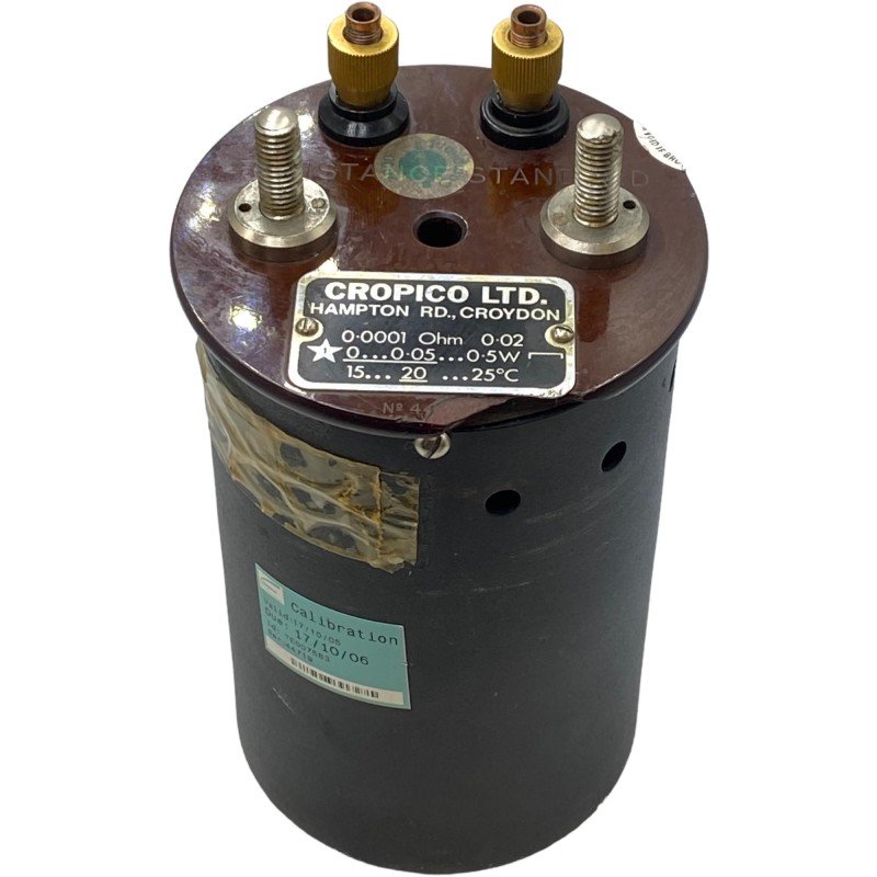 0.0001Ohm Cropico Resistance Standard Resistor Calibrator Accuracy 0.02%