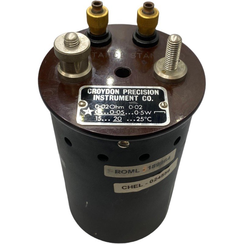0.02Ohm Croydon Resistance Standard Resistor Calibrator Accuracy 0.02%