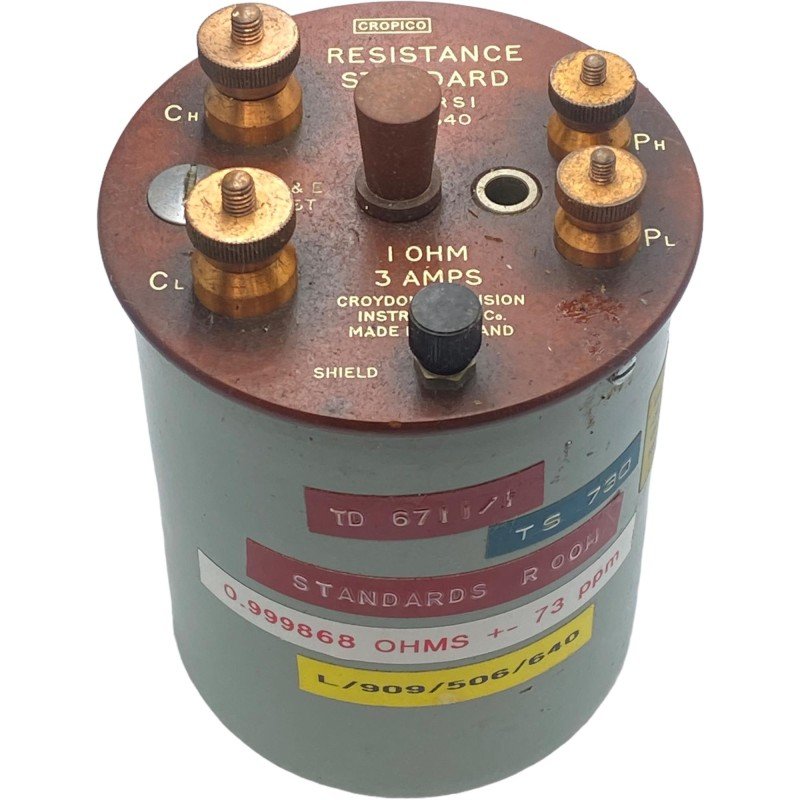 1Ohm 3A Cropico Resistance Standard Resistor Calibrator Type 6640