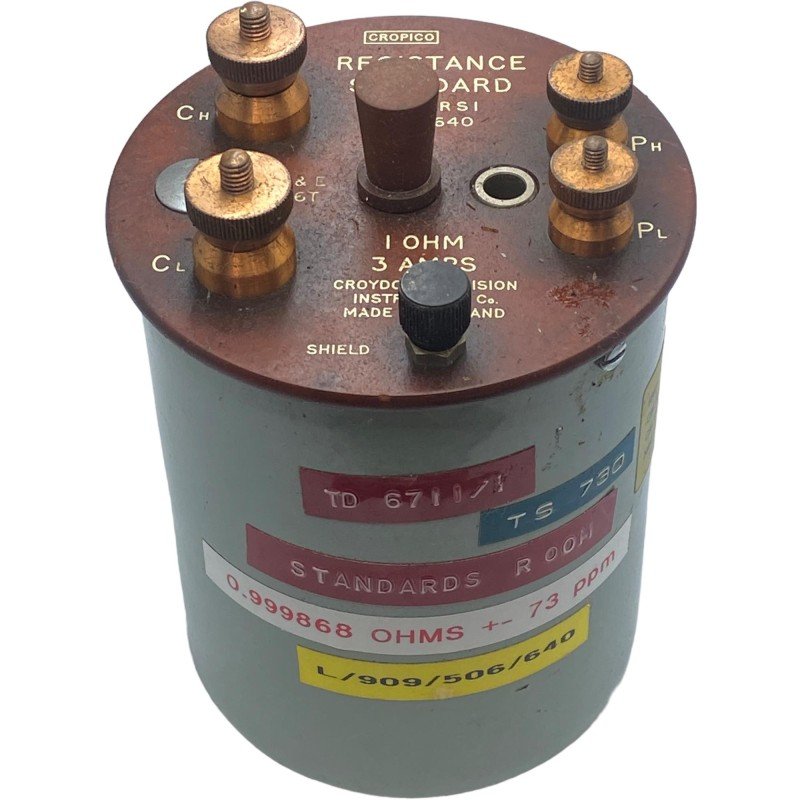 1Ohm 3A Cropico Resistance Standard Resistor Calibrator Type 6640