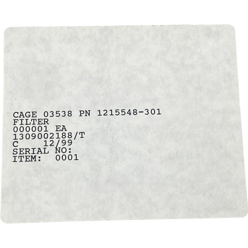 1215548-301 Air Conditioning Filter Element 4130-01-493-5958