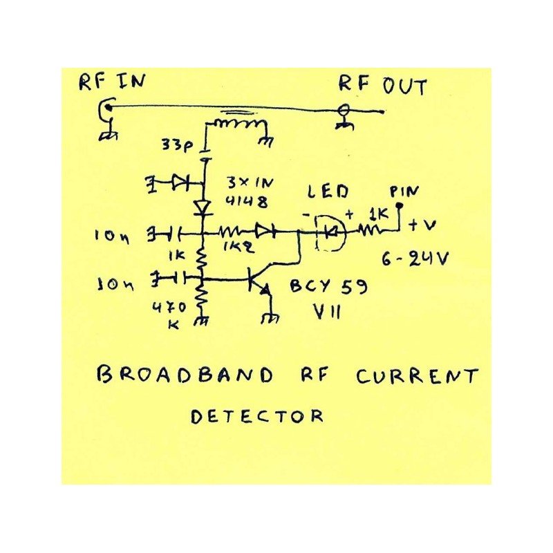 RF Broadband Current Sensor - Detector 6-24V - BCY59