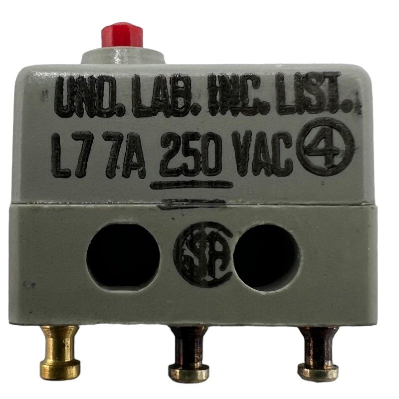 MS24547-1 21SX39T MOMENTARY MIL SPEC MICROSWITCH SPDT 7A/250VAC