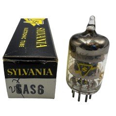 6AS6 ELECTRON VACUUM TUBE VALVE SYLVANIA