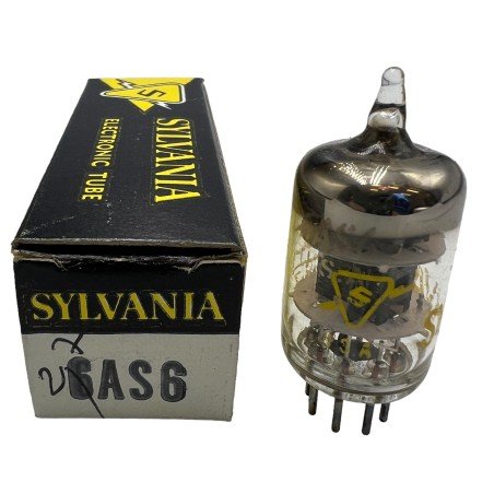 6AS6 ELECTRON VACUUM TUBE VALVE SYLVANIA