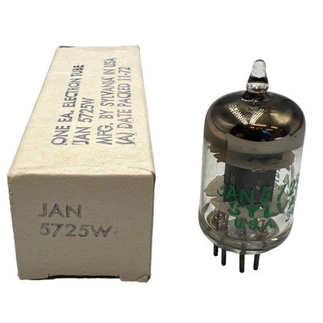 5725 JAN 5725W ELECTRON VACUUM TUBE VALVE SYLVANIA